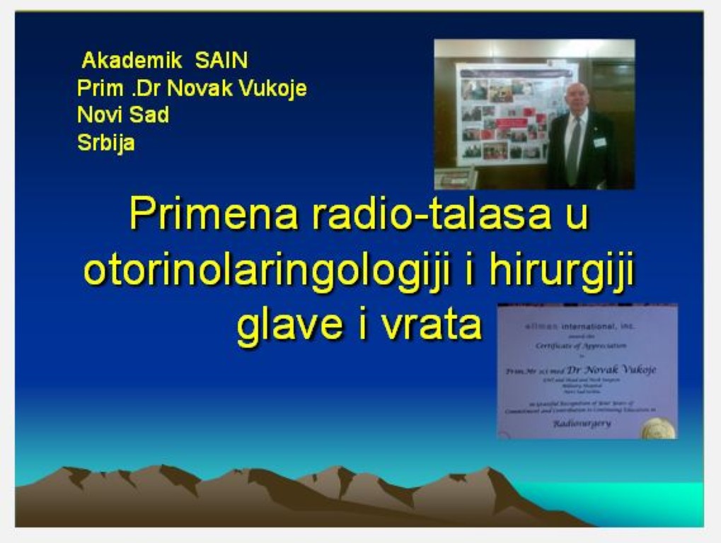 Predavanja - Dr. Novak Vukoje