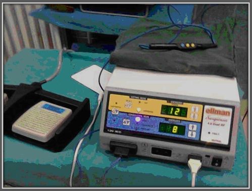 Ellman Surgitron 4.0 Dual RF, patented by Ellman International Company, Oceanside, New York, USA