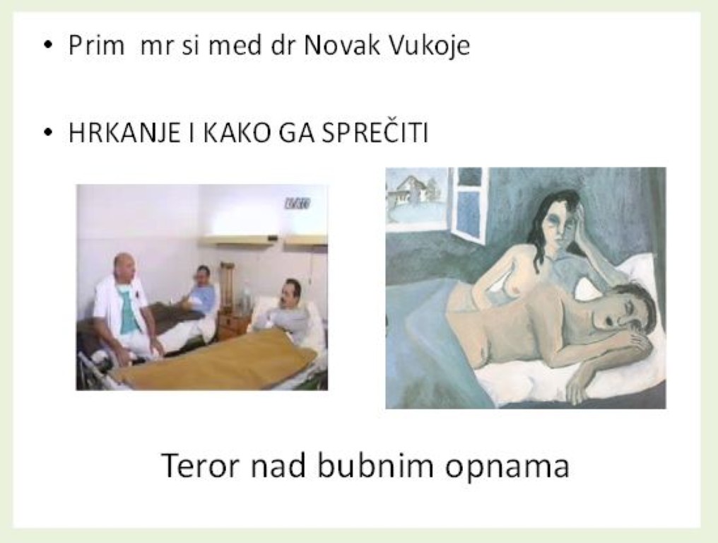 Predavanja - Dr. Novak Vukoje